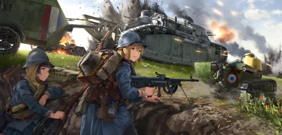 bakayarou - #randomanimeshit #originalcharacter #battlefield1 #girlsandguns #animeart...