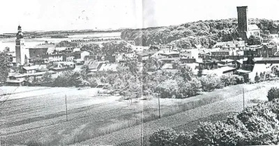 xvovx - Człuchów - widok na miasto z wieży ciśnień, około 1930 roku.
#xvovxpomorze #...