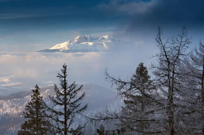 Z.....u - Tatry z okna schroniska na Przehybie (｡◕‿‿◕｡)
#gory #beskidy #fotografia