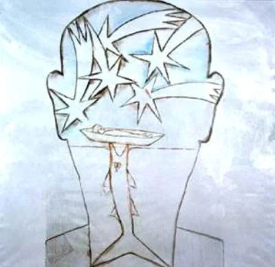 l.....z - Francesco Clemente. Jego obrazy wykorzystano w filmie alfonsa cuarona 'grea...