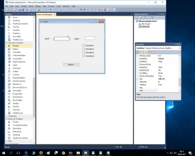 sowier - Jaki kod pod checkox i textbox i button w visualbasicu 2010 express #program...