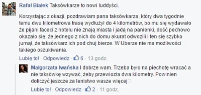 J.....m - Z profilu taksówkarzy.
Oni nadal nie rozumieją...

#uber #warszawa #taks...