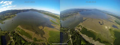 HARAKU - Porównanie zdjęć Jeziora Żywieckiego, które zrobiłem w dniu 26.07.2015 oraz ...