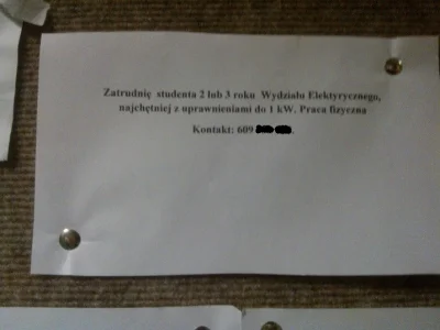 adriano30 - Znalezione na tablicy ogłoszeń na Wydziale Elektrycznym! Z chęcią bym sko...