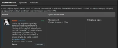 A.....o - Widzę, że grubas gruszany nie odpuszcza i zgłosił mój wpis do usunięcia. Ci...