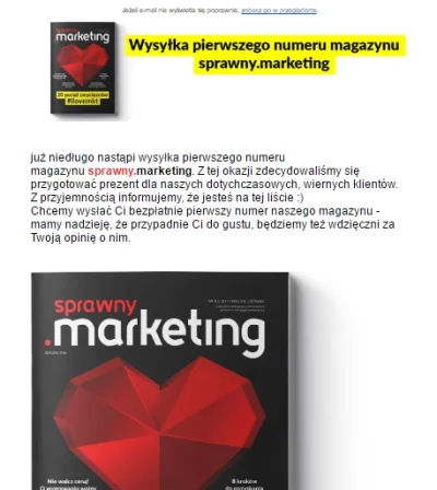 m.....s - Takie maile to ja lubię ( ͡º ͜ʖ͡º)
#marketing #gazetka #magazyn #sprawnyma...