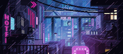 bakayarou - #pixelart #cityscape #cyberpunk