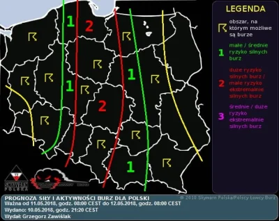 Mjj48003 - #burze #pogoda #burza #lowcyburz #polska Prognoza burzowa na jutro. Będzie...
