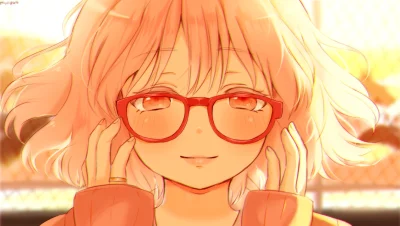 Hajak - #randomanimeshit #miraikuriyama #kyoukainokanata #meganekko