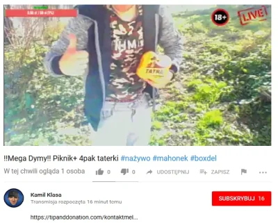 oficjalnyhejter12 - Czyżby następca dymów z urzędniczej? Teraz aktualnie ma live na h...