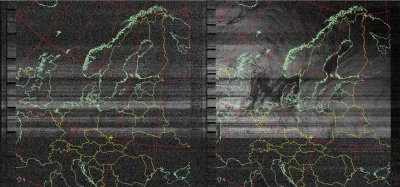 alibaba848 - Moje pierwsze zdjęcie meteo z satelity NOAA19.
27.01.2015r godz. 13:10....