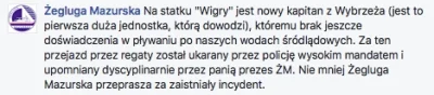 tomasz-szalanski - komentarz ze strony Żegluga Mazurska: cyt z fb:"Na statku "Wigry" ...