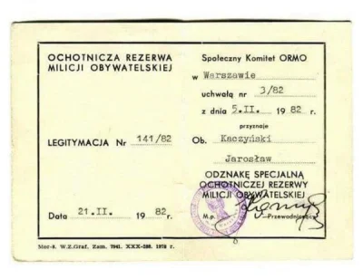 telestonoga - Jarosław Kaczyński dostał w PRL odznakę specjalną od ORMO ( ͡°( ͡° ͜ʖ( ...