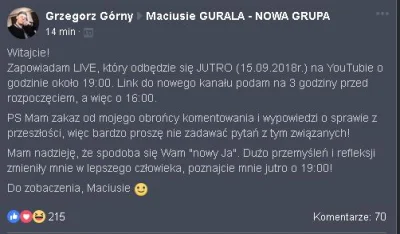 bostwana123 - GURAL OFICJALNIE WRACA NA YT JUTRO MA MIEC LIVE 
#danielmagical #gural...