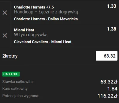 Maaatiz - Dubel NBA z kursem 1.84 na noc #pokazkupon #bukmacherka