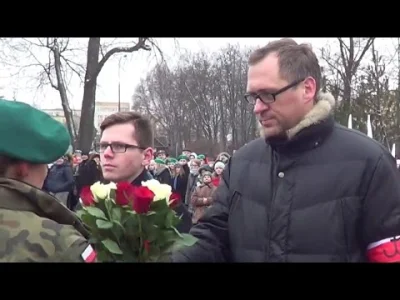 A.....o - Partia KORWiN składa kwiaty w Dzień Żołnierzy Wyklętych - 1.03.2016, Suwałk...