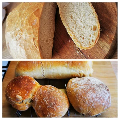 anonim1133 - Upiekłem dziś chleb i nawet smakuje jak chleb! Skórka chrupiąca, nie zak...