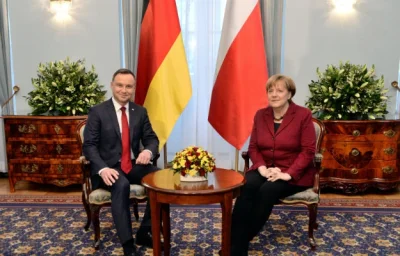 Syfjakna_wykopie - Wczorajsze spotkanie prezydenta Niemiec Andrzeja Dudy i kanclerz P...