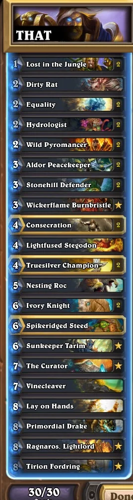 z0nic - Sjavz Control Paladin


#hearthstone