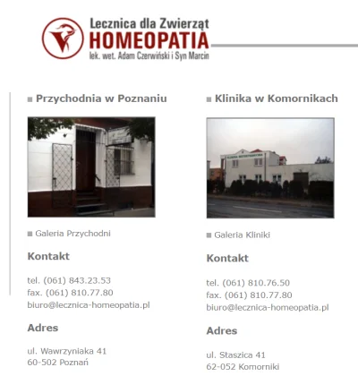 guest - Homeopatią zwierzęta leczyć też można. /s

http://www.lecznica-homeopatia.p...