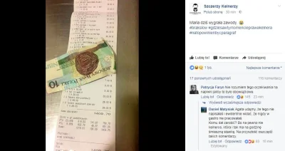 good - Na facebooku kelnerzy bóludupią, że ktoś nabił rachunek w restauracji na 1409 ...