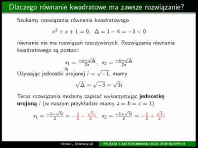 RobieInteres - @FearFactory: Pewnie że ma. Normalnie liczysz w zbiorze liczb zespolon...