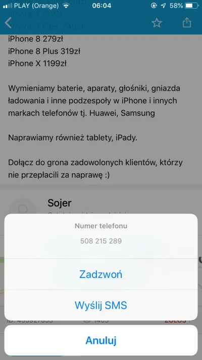 Buffypw - @adrian43: ja u tego gościa naprawiałam kiedys jedna rzecz i jestem zadowol...