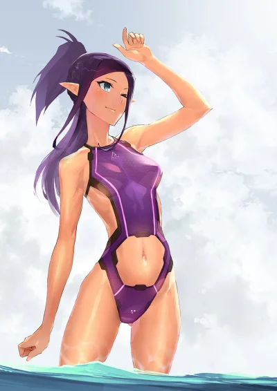 Sentox - #randomanimeshit #macross #macrossdelta #miragefarinajenius #swimsuit