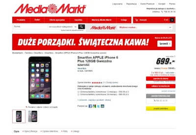 Pieczor - Pewien pracownik w Media Markt chyba zapomniał o jednej cyferce i iPhone 6 ...