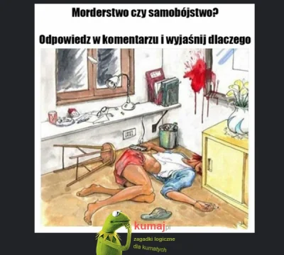 barbara8 - Poniedziałkowa zagadka na rozluźnienie. http://kumaj.pl/morderstwo-czy-sam...