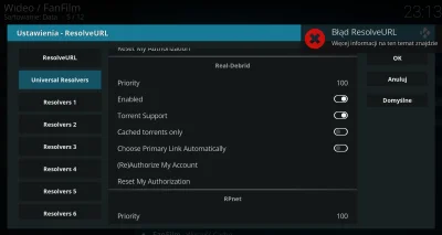 gumis112211 - Można coś z tym zrobić? Chciałem się autorysować w #realdebrid w #kodi ...