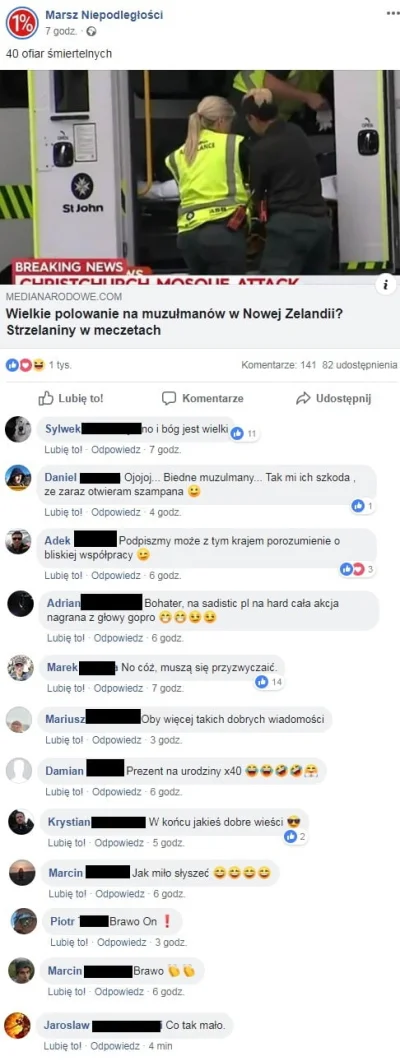 prawarekasorosa - > Nikt nie popiera tego, co zrobił ten kolo ciapactwu w tym barak
...