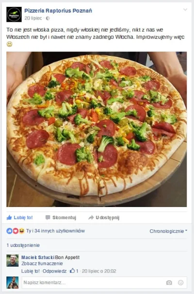 W.....t - @kayleigh1507: Pizza naprawdę bardzo smaczna. A do tego fajne z nich śmiesz...