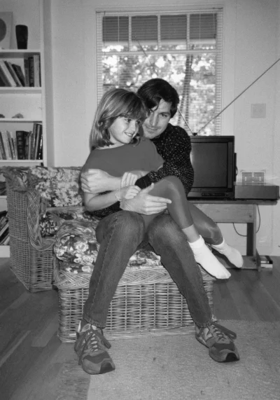 JanParowka - 1987, Kalifornia, dziewięcioletnia Lisa Brennan ze swoim ojcem Stevem Jo...