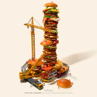 mala_kropka - Burgerowiec ᶘᵒᴥᵒᶅ
#minikalendarz #hamburger
