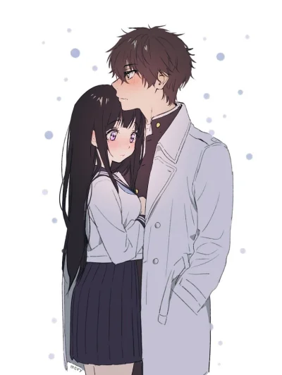 bakayarou - Już niedługo sezon na płaszcze (｡•́‿•̀｡).
#randomanimeshit #hyouka #chit...