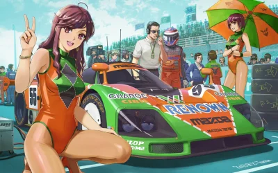 Czokolad - #randomanimeshit #originalcharacter #samochodyanime #mazda787b