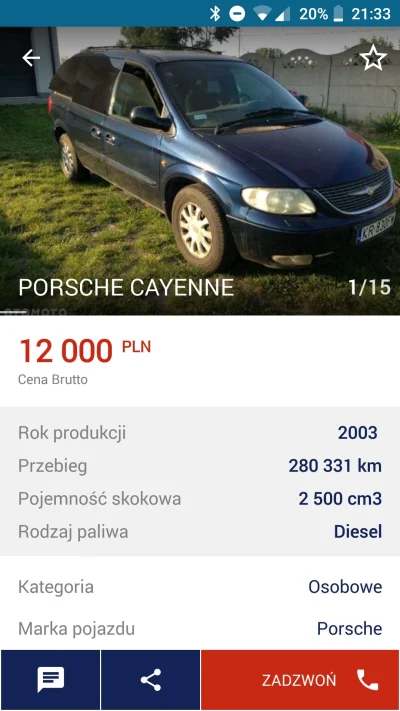 intires98 - To powiem wam, że super porsche ))¯\(ツ)/¯
#motoryzacja #olx #januszebizne...