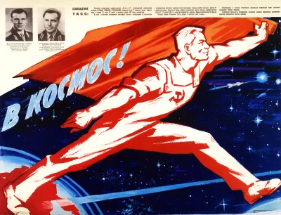 adibeat - #eksploracjakomosu #mirkokosmos 

Radziecki plakat propagandowy, tekst: "...