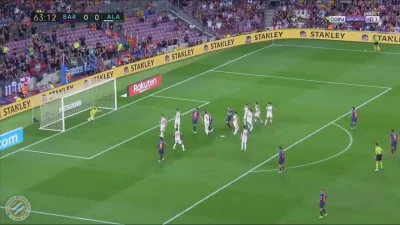 Minieri - Messi z wolnego, Barcelona - Alaves 1:0
#golgif #mecz