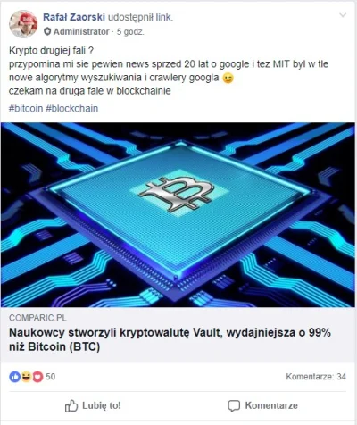 dr_Klotz - Jeśli Zaorski to promuje to nie może być shitcoin. Lecę sprzedawać swoje b...