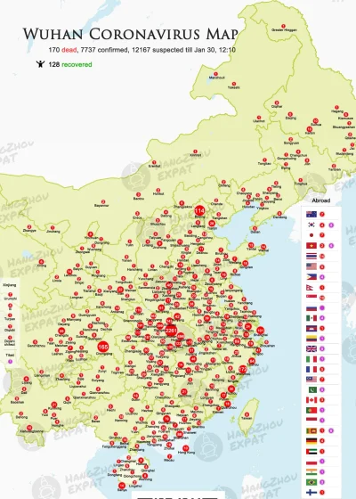 Trismus - #koronawirus #chiny #epidemia #wuhan #mapporn