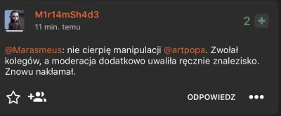 JLSZ - Nie cierpię być na czarnej liście @M1r14mSh4d3. Zablokował mnie i usunął komen...