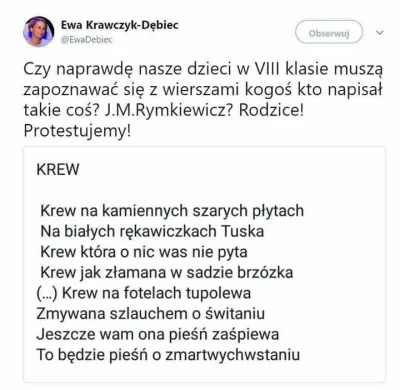 JajaJajaPrawiczek - Pis zmienia lektury i autorów analizowanych na polskim w szkołach...