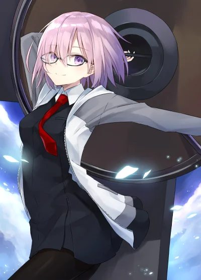 n.....S - #randomanimeshit #fate #shielder #meganekko #