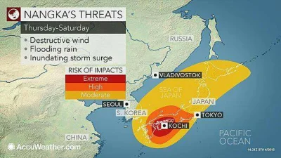 ama-japan - Nadciąga kolejny tajfun Nangka
#japonia #wiadomosci #swiat #pogoda