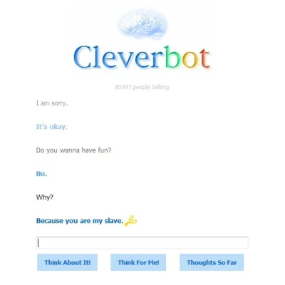 plusbear - Co ten #cleverbot :/