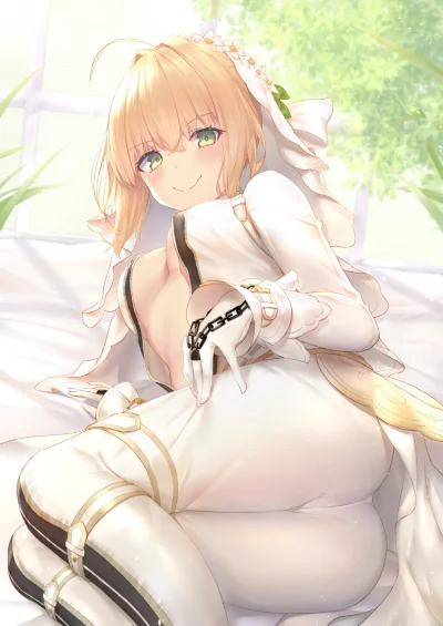 bakayarou - #randomanimeshit #fate #fategrandorder #neroclaudius #saberbride #oppai #...