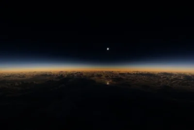 CoolHunters__PL - @CoolHunters__PL: Całkowite zaćmienie słońca widziane z wysokości 3...