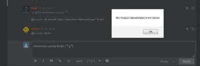 Fanatyktostow - @biczplis: Chciałem Ci napisać, ale mi nie pozwalasz. To też żenada, ...